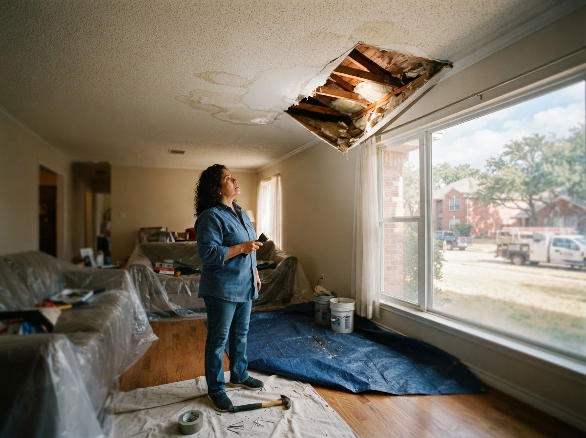 Roof Repair in Bluffview, TX 75209