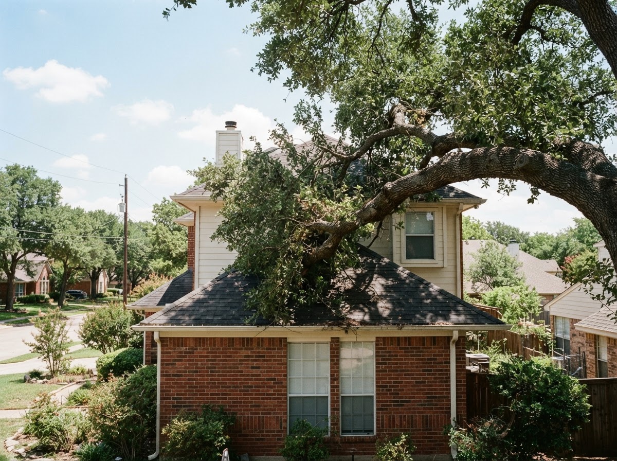 When Tree Branches Threaten Your Dallas Roof