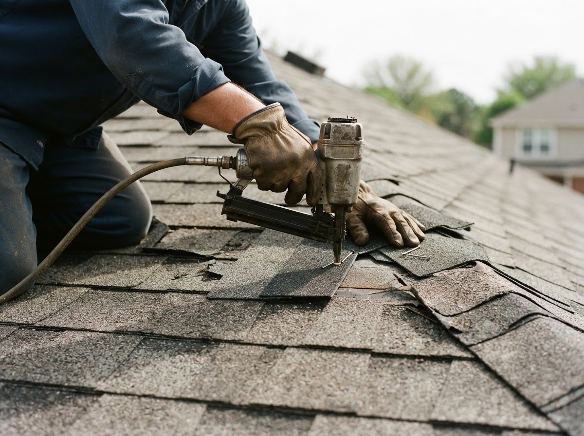Wind Damage Roof Repair in Dallas, TX